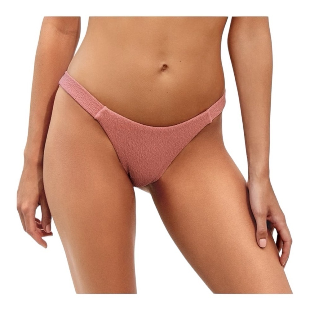 NWT! VIX Paula Hermanny Firenze Fany Full Bikini Bottom in Color Rose. Size XS.